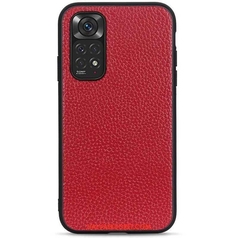 Case Xiaomi Redmi Note 11 / 11S Aitoa Litsi-nahkaa