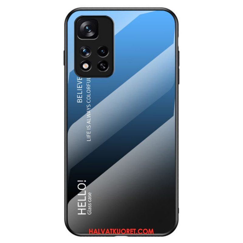 Case Xiaomi Redmi Note 11 Pro Plus 5G Karkaistu Lasi Hello