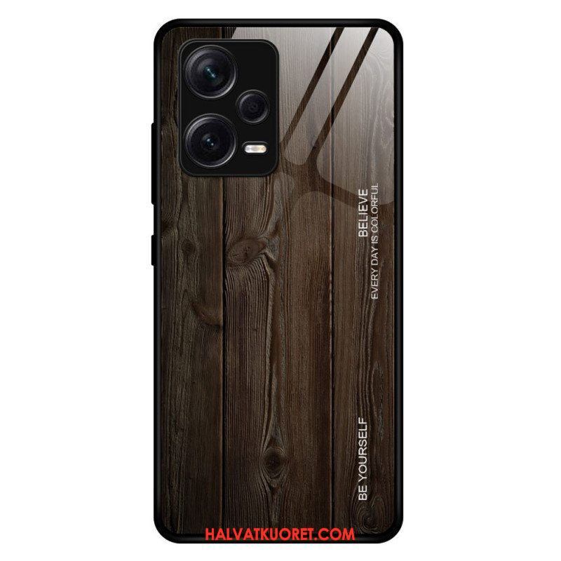 Case Xiaomi Redmi Note 12 Pro Plus Wood Design Karkaistu Lasi