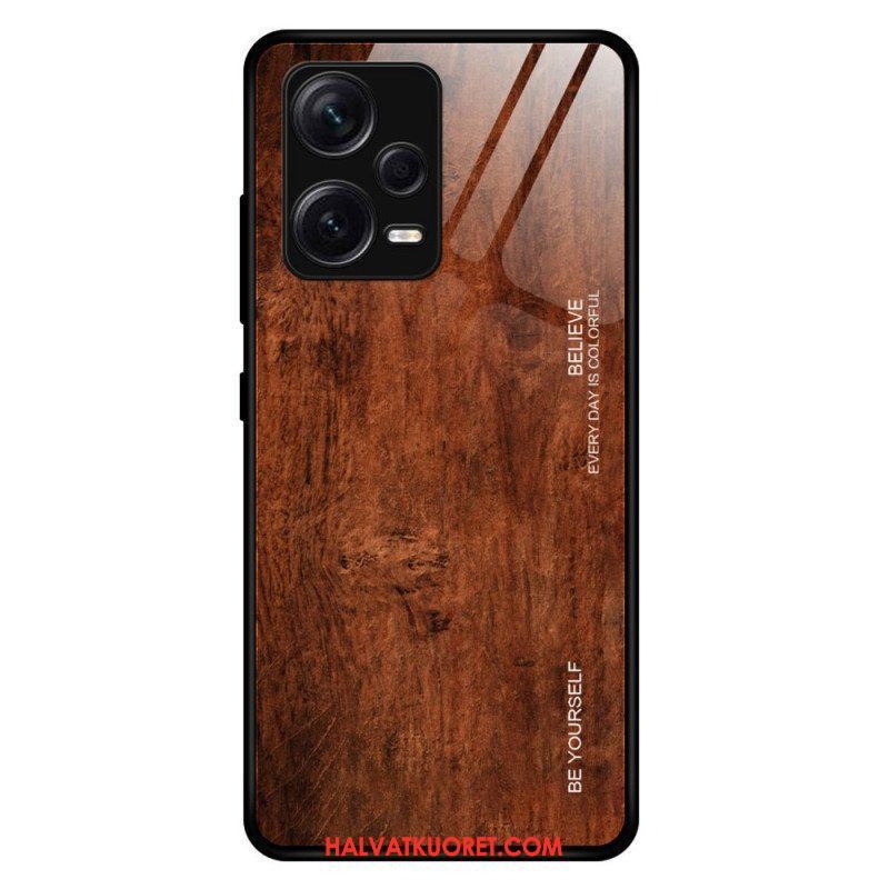 Case Xiaomi Redmi Note 12 Pro Plus Wood Design Karkaistu Lasi