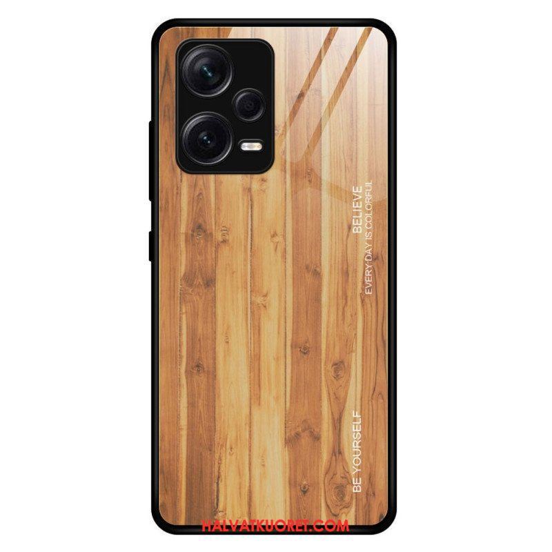 Case Xiaomi Redmi Note 12 Pro Plus Wood Design Karkaistu Lasi