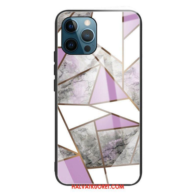 Case iPhone 13 Pro Geometria Marmori Karkaistu Lasi