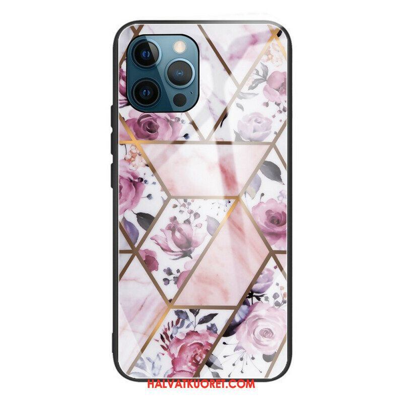 Case iPhone 13 Pro Geometria Marmori Karkaistu Lasi