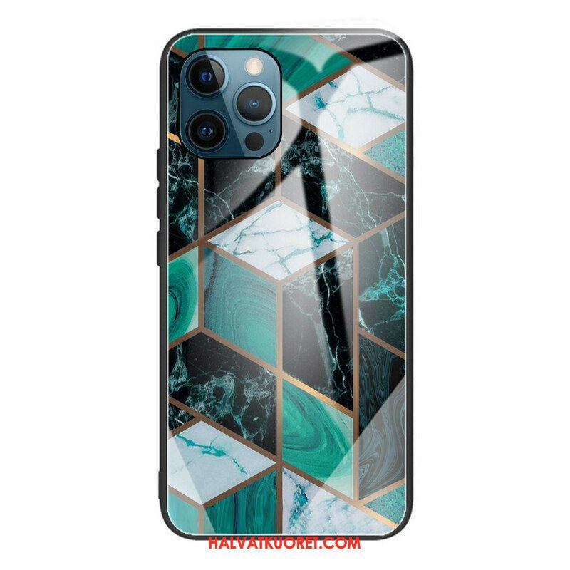 Case iPhone 13 Pro Geometria Marmori Karkaistu Lasi