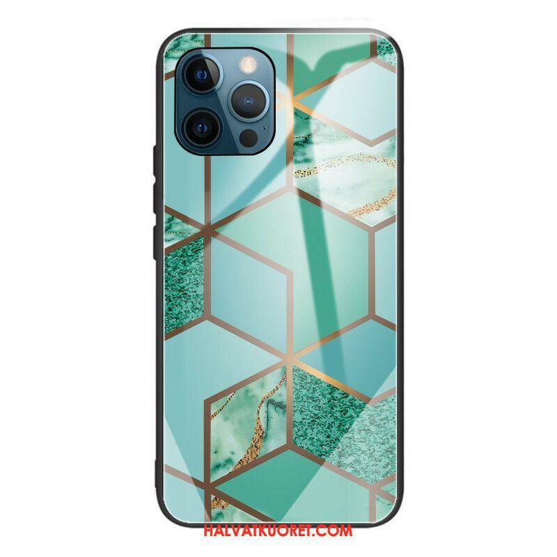 Case iPhone 13 Pro Geometria Marmori Karkaistu Lasi