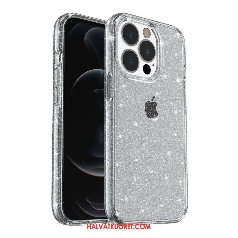 Case iPhone 13 Pro Max Läpinäkyvät Paljetit