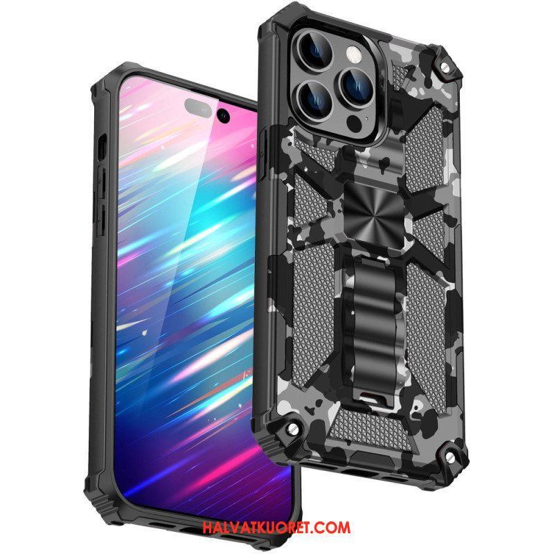 Case iPhone 14 Pro Max Naamiointi Irrotettava Tuki