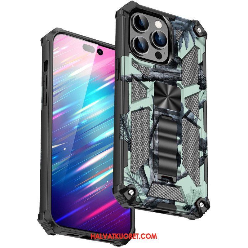 Case iPhone 14 Pro Max Naamiointi Irrotettava Tuki