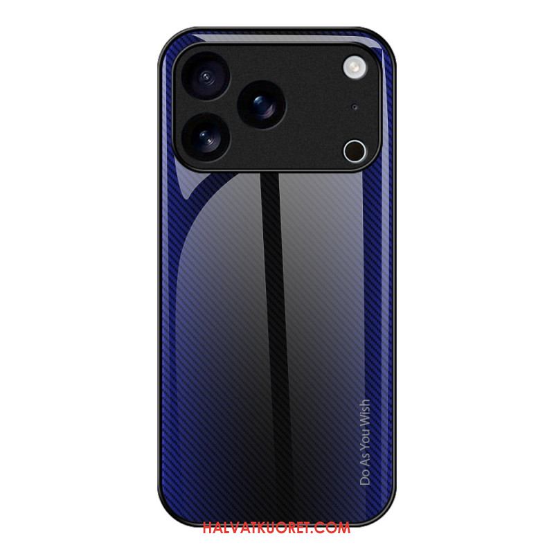 Case iPhone 17 Pro Puhelinkuoret Hiilikuitukarkaistu Lasi