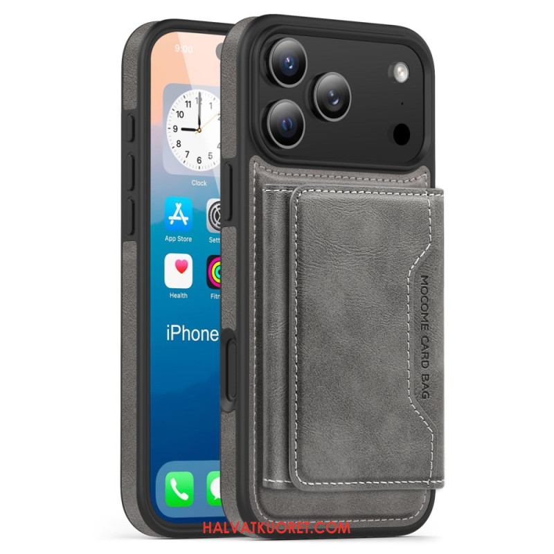 Case iPhone 17 Pro Puhelinkuoret Magsafe Premium Irrotettavalla Kortilla Pidike