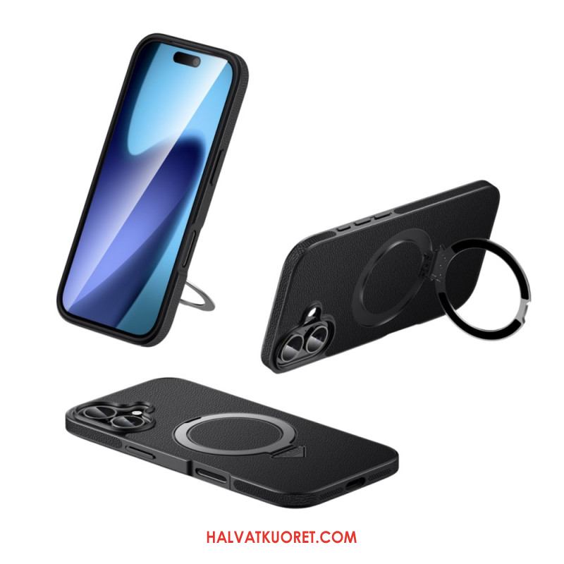 Case iPhone 17 Puhelinkuoret Magsafe-yhteensopiva Nahkakotelon Ja Jalustan Kanssa