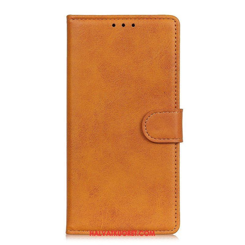 Flip Case Huawei Mate 50 Pro Matta Keinonahka