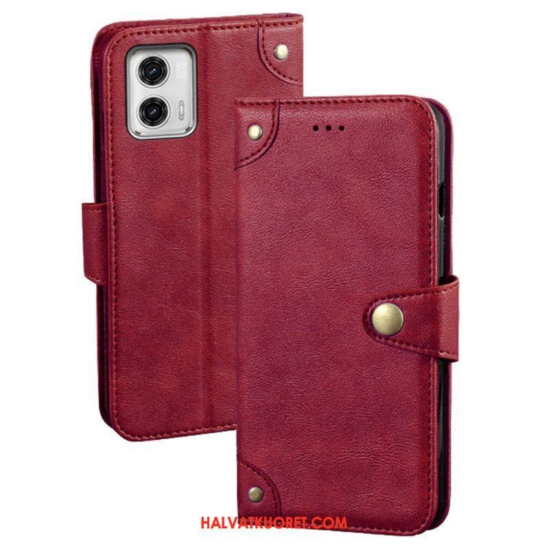 Flip Case Moto G73 5G Idewei Magneettipainike