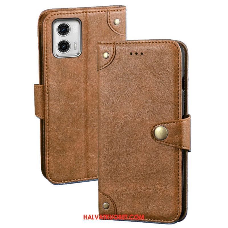 Flip Case Moto G73 5G Idewei Magneettipainike