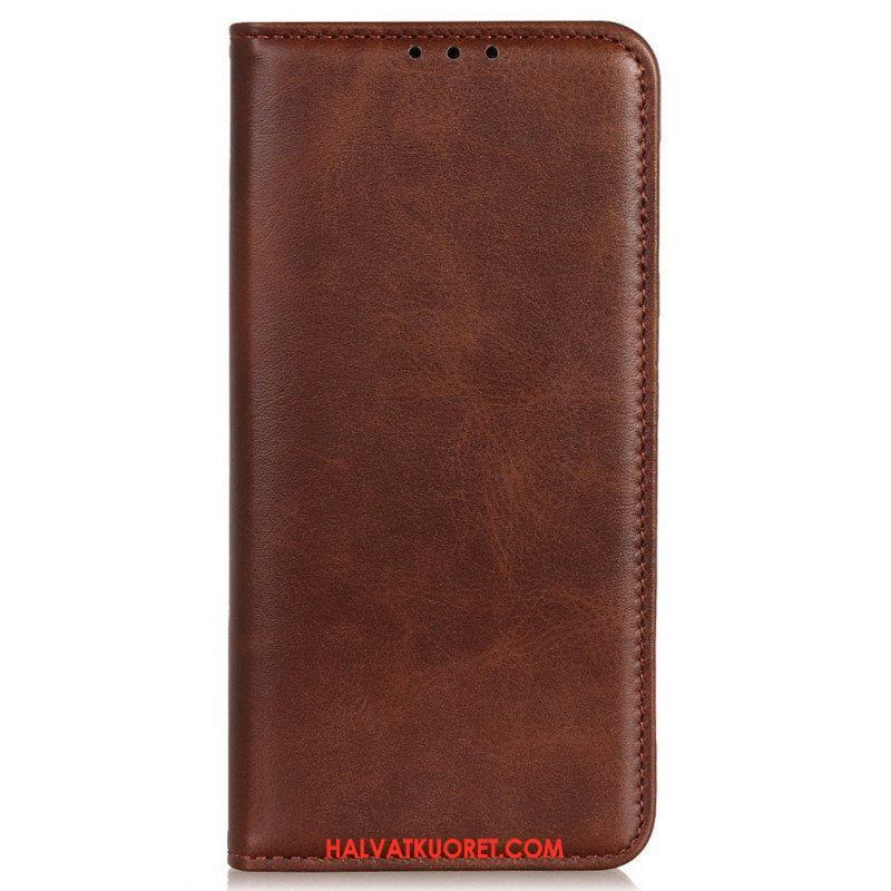 Flip Case OnePlus Nord 2T 5G Halkaistu Nahka