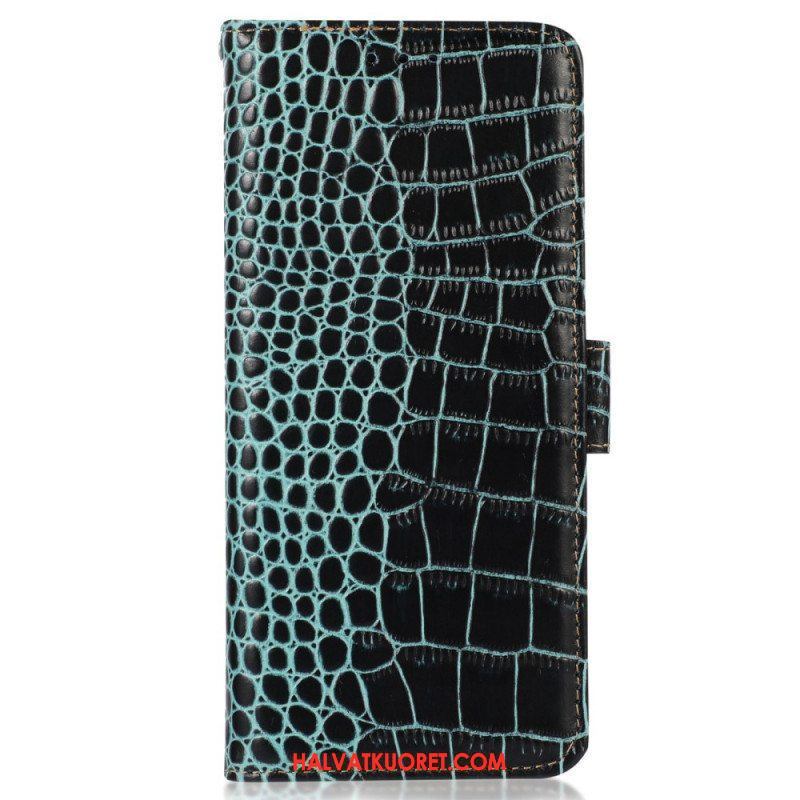 Flip Case OnePlus Nord 2T 5G Rfid Crocodile Style Aitoa Nahkaa