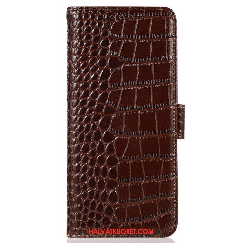 Flip Case OnePlus Nord 2T 5G Rfid Crocodile Style Aitoa Nahkaa