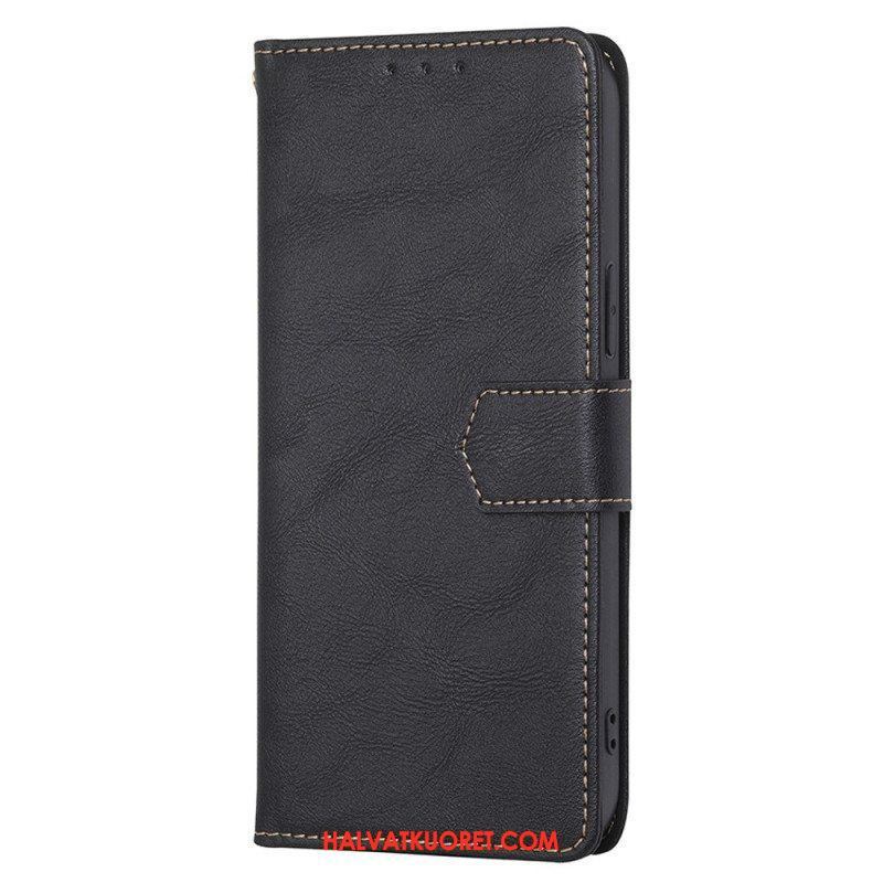 Flip Case OnePlus Nord 2T 5G Rfid-nahkaefekti