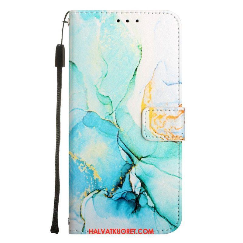 Flip Case OnePlus Nord CE 2 5G Suojaketju Kuori Strip Marble