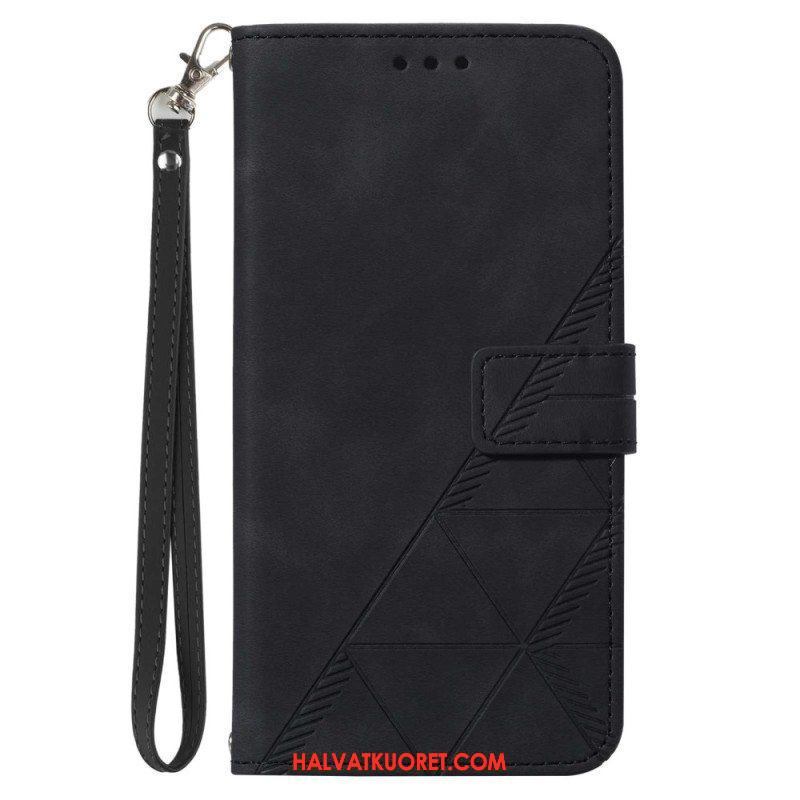 Flip Case OnePlus Nord CE 3 Lite 5G Suojaketju Kuori Hihnan Kolmiot