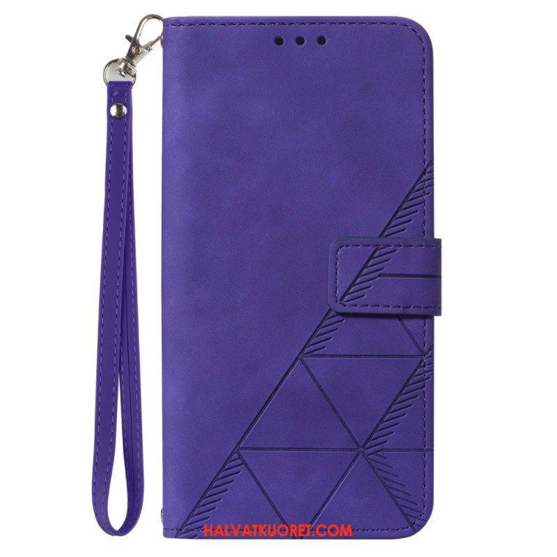 Flip Case OnePlus Nord CE 3 Lite 5G Suojaketju Kuori Hihnan Kolmiot