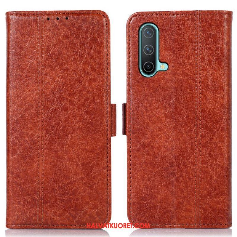 Flip Case OnePlus Nord CE 5G Hienovarainen Ompelu