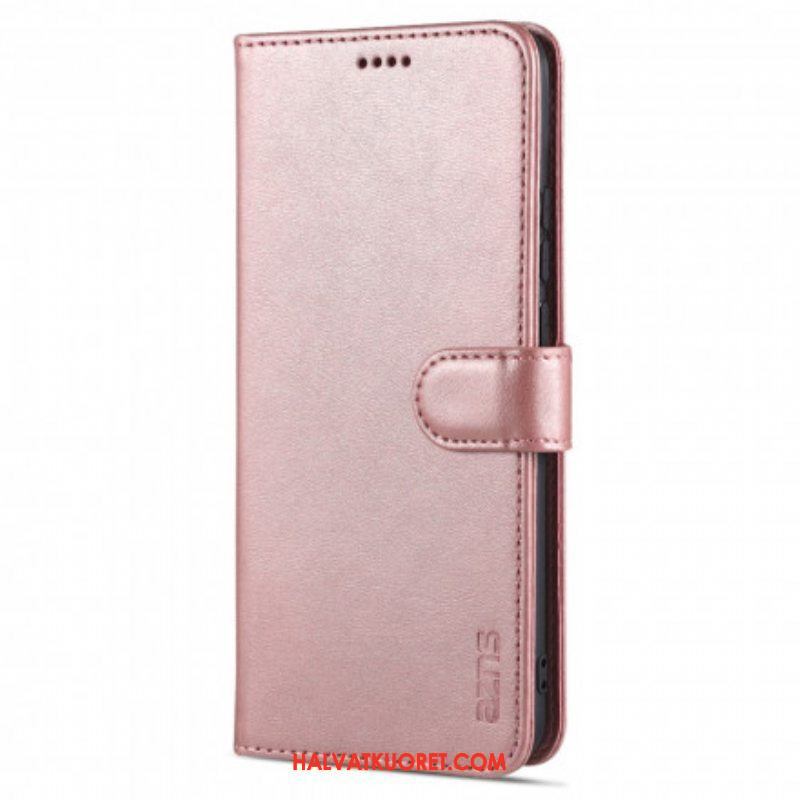 Flip Case Oppo A15 Azns-nahkaefekti