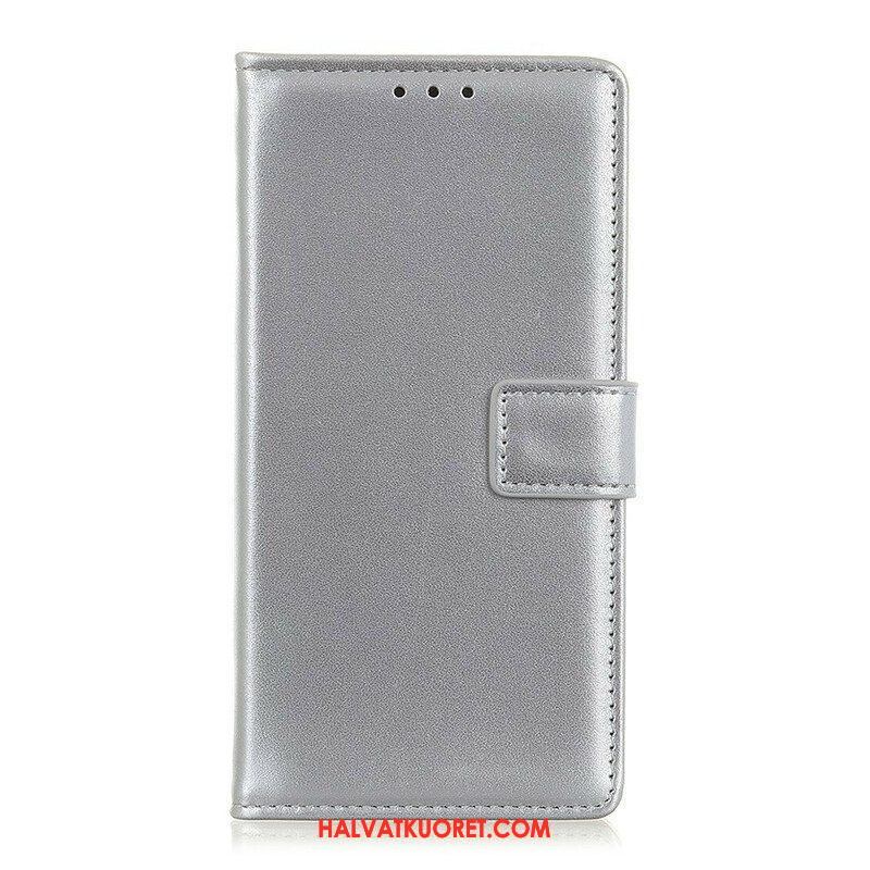 Flip Case Oppo Find X3 Pro Tavallista Keinonahkaa