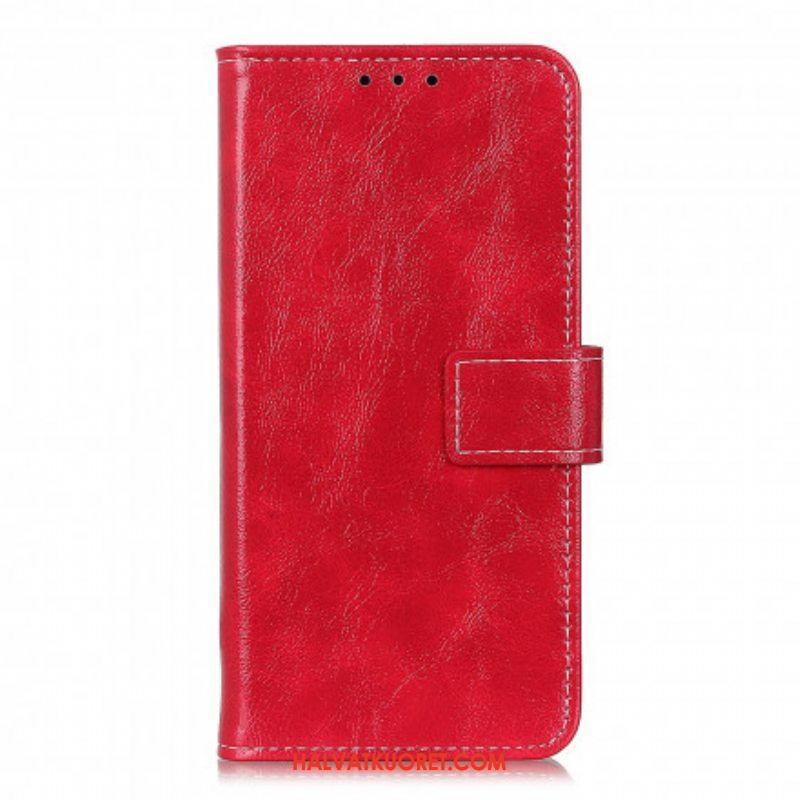 Flip Case Oppo Reno 6 5G Kiiltävät Ja Näkyvät Saumat