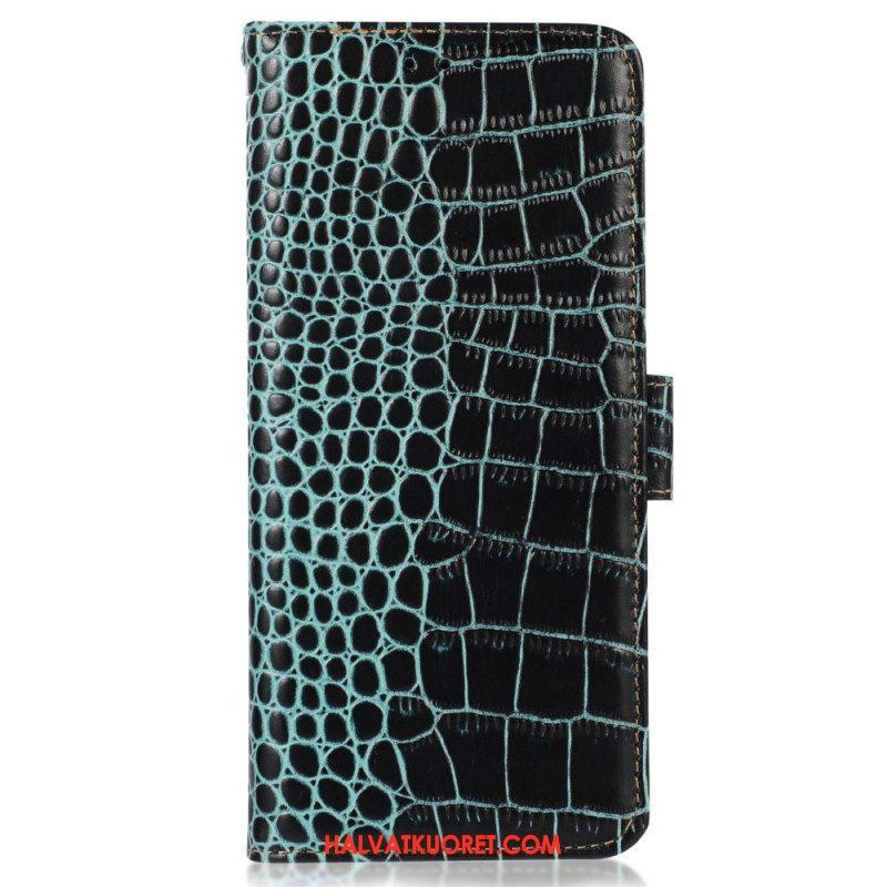 Flip Case Oppo Reno 8 Crocodile Style Rfid