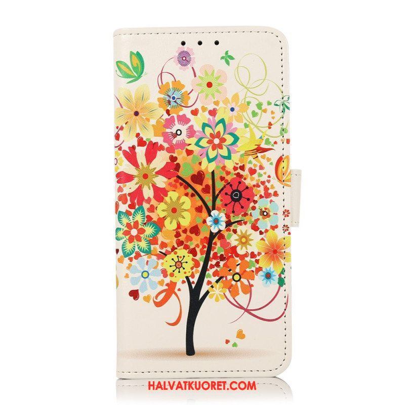 Flip Case Samsung Galaxy A13 5G / A04s Kukkiva Puu