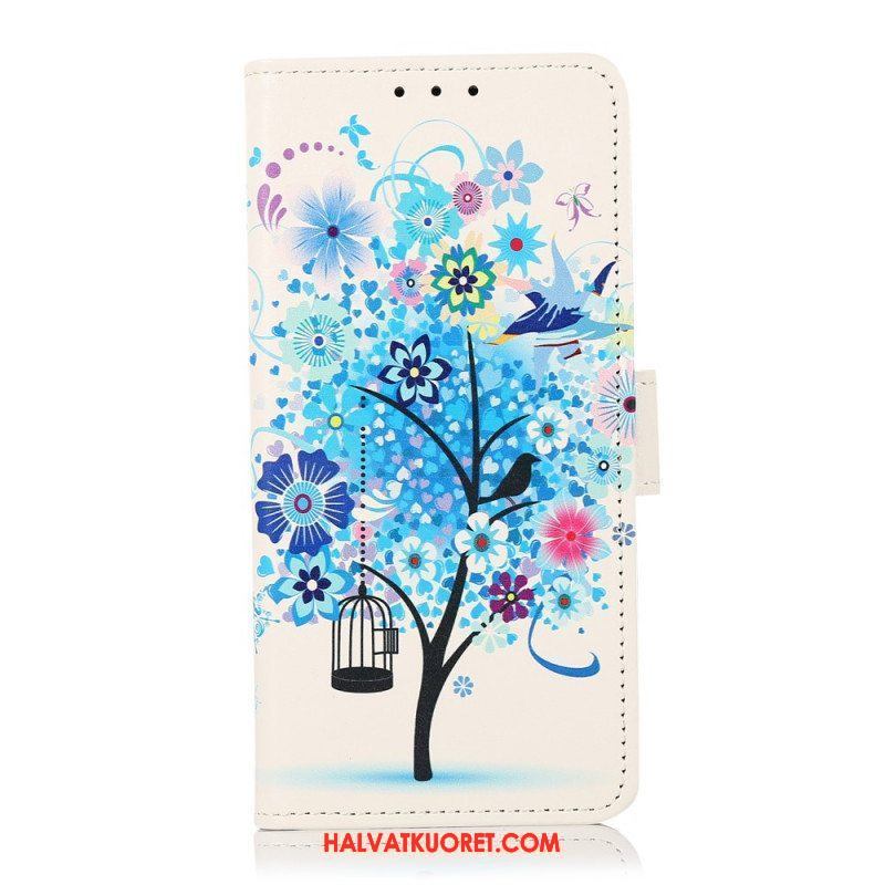 Flip Case Samsung Galaxy A13 5G / A04s Kukkiva Puu