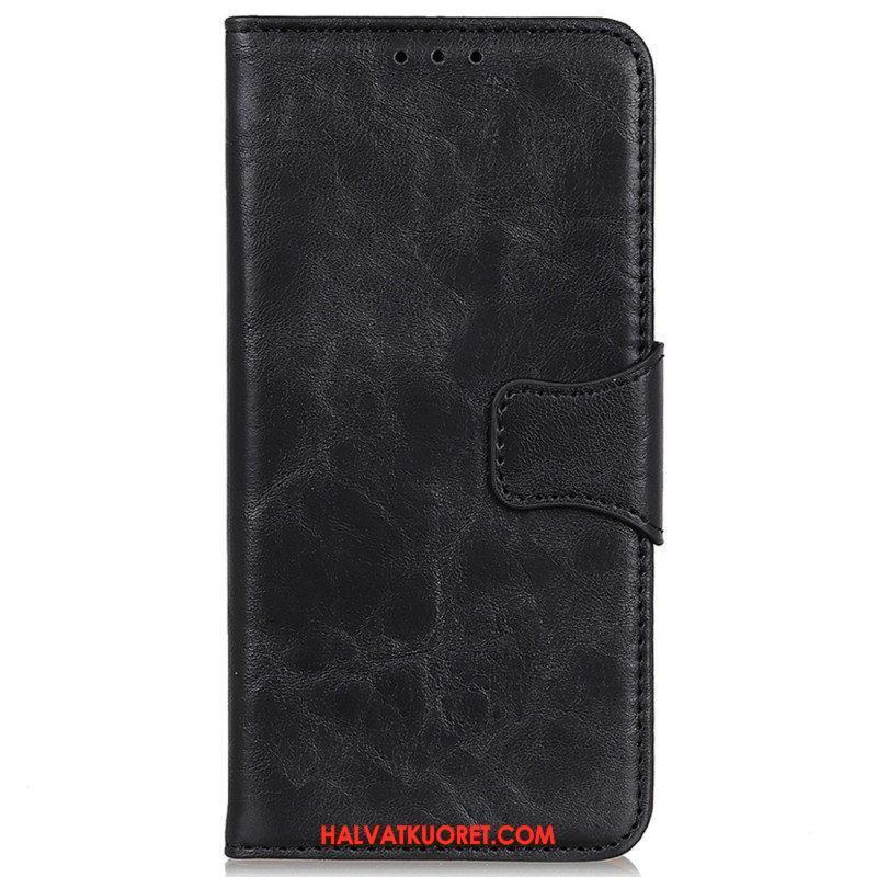 Flip Case Samsung Galaxy A14 / A14 5G Halkaistu Nahkainen Käännettävä Lukko