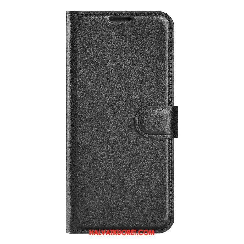 Flip Case Samsung Galaxy A14 / A14 5G Klassinen Keinonahka