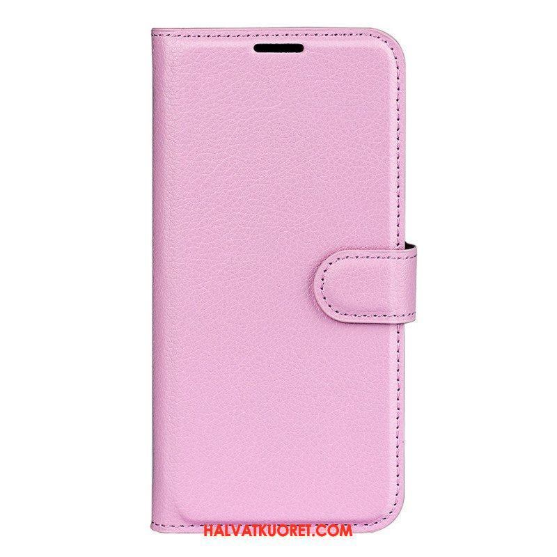 Flip Case Samsung Galaxy A14 / A14 5G Klassinen Keinonahka