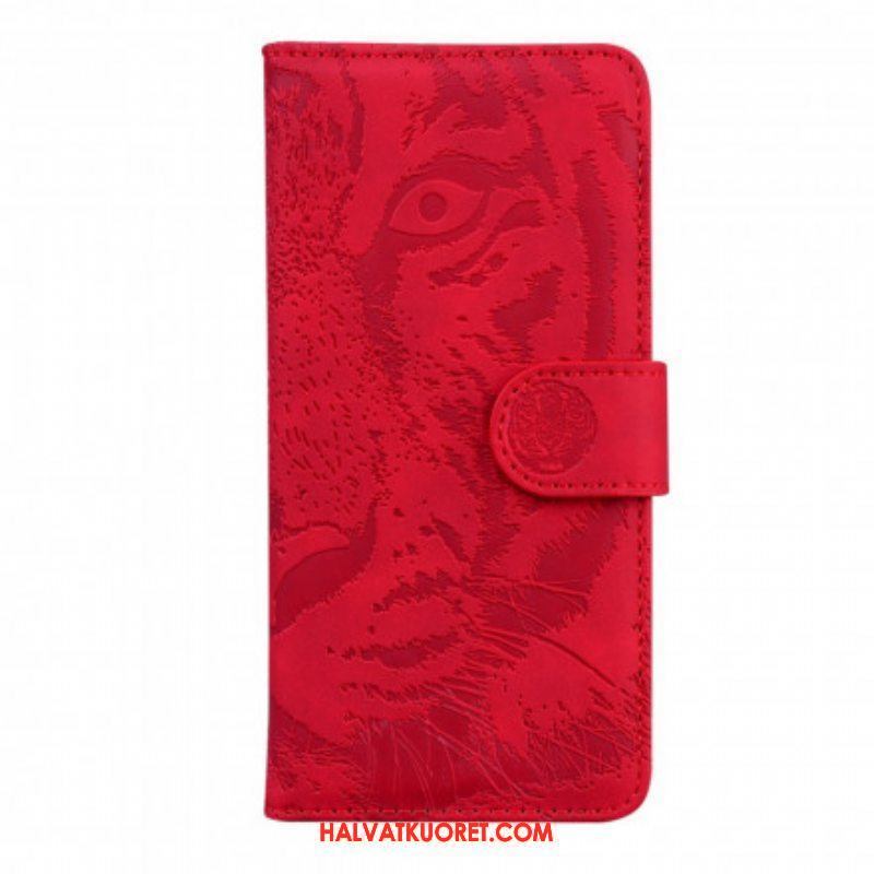 Flip Case Samsung Galaxy A52 4G / A52 5G / A52s 5G Tiger-kasvoprintti