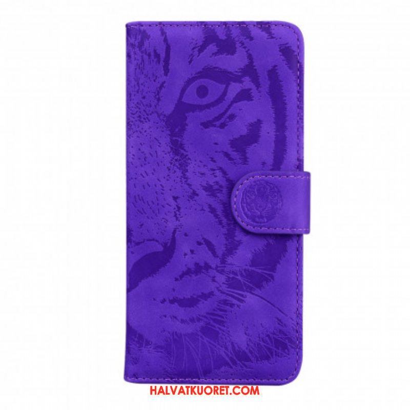 Flip Case Samsung Galaxy A52 4G / A52 5G / A52s 5G Tiger-kasvoprintti