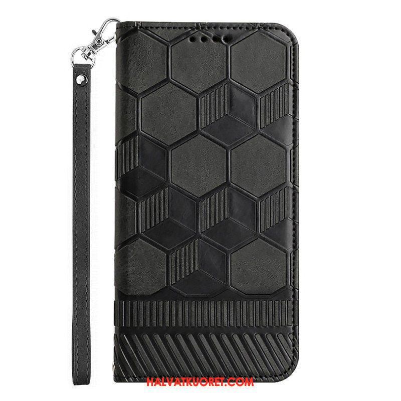 Flip Case Samsung Galaxy A54 5G Jalkapallon Kuvio