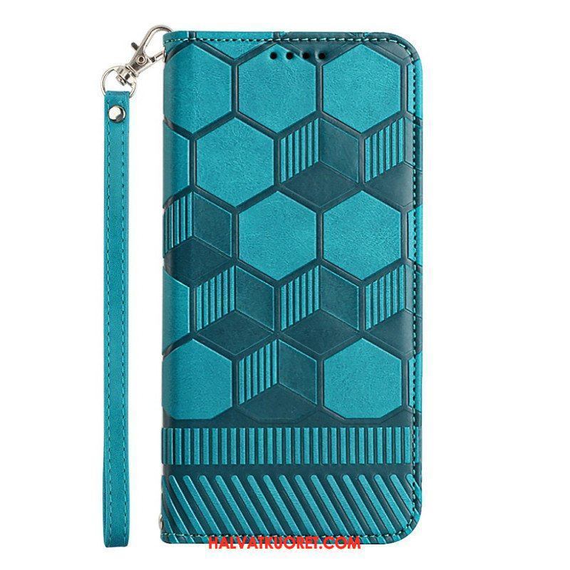 Flip Case Samsung Galaxy A54 5G Jalkapallon Kuvio