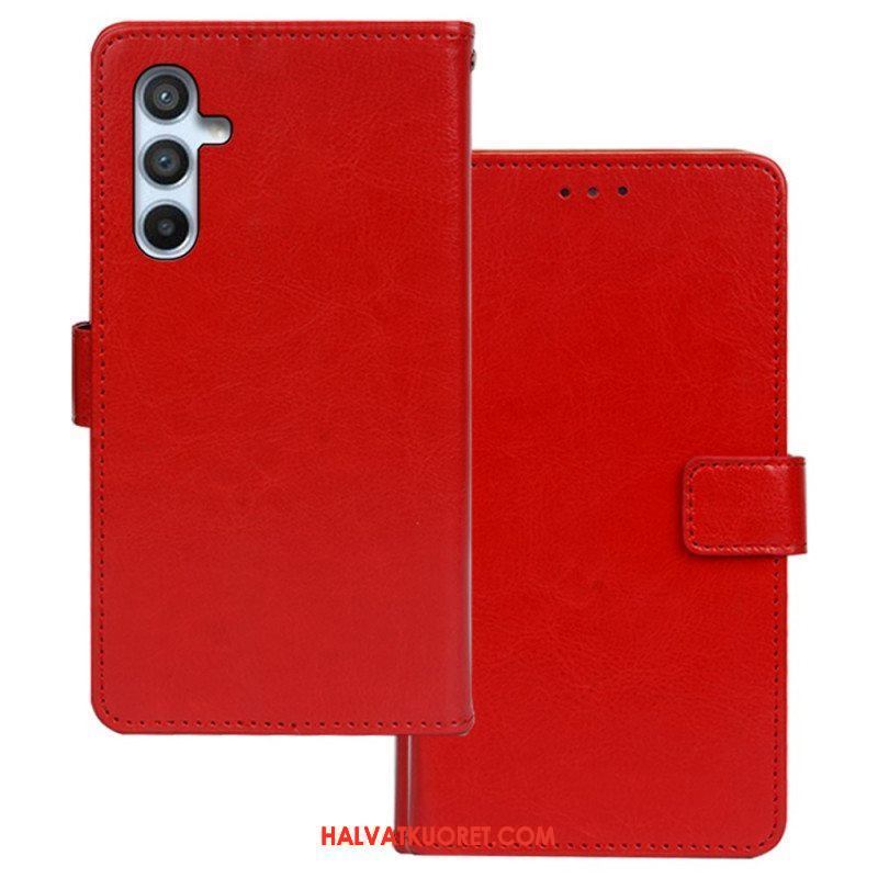 Flip Case Samsung Galaxy A54 5G Nahkajäljitelmä Idewei
