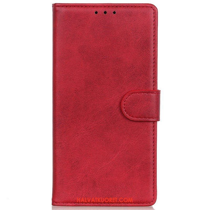 Flip Case Samsung Galaxy M13 Matta Keinonahka