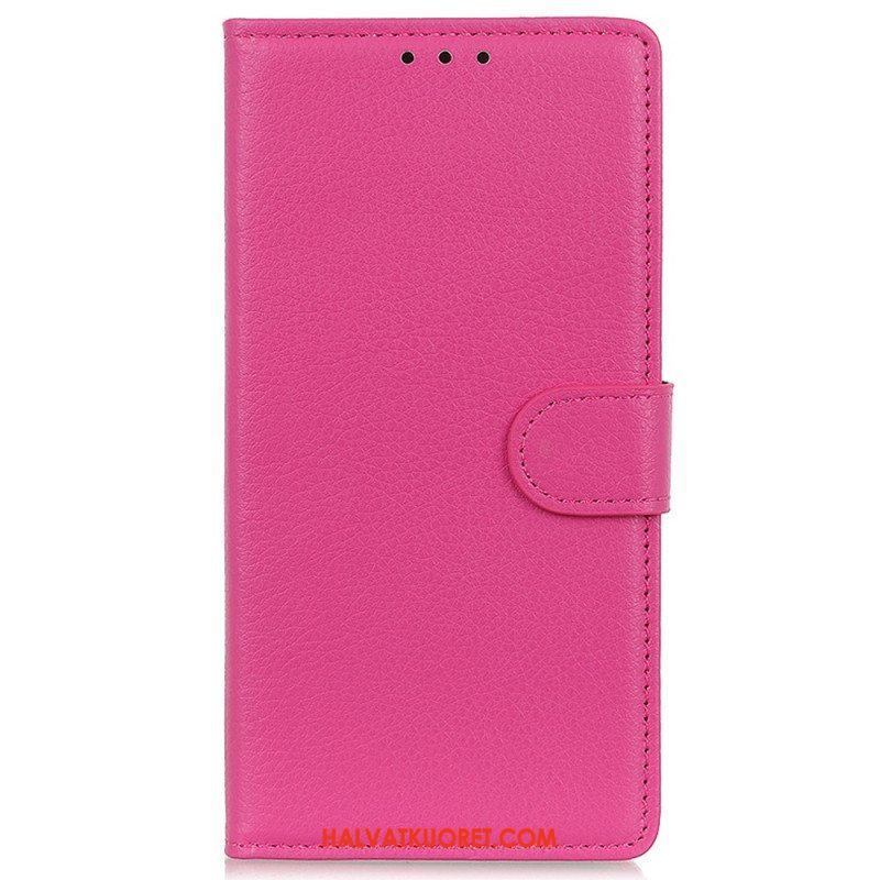 Flip Case Samsung Galaxy M13 Perinteinen Keinonahka