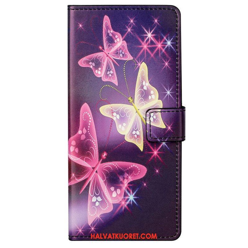 Flip Case Samsung Galaxy M23 5G Perhoset Perhoset