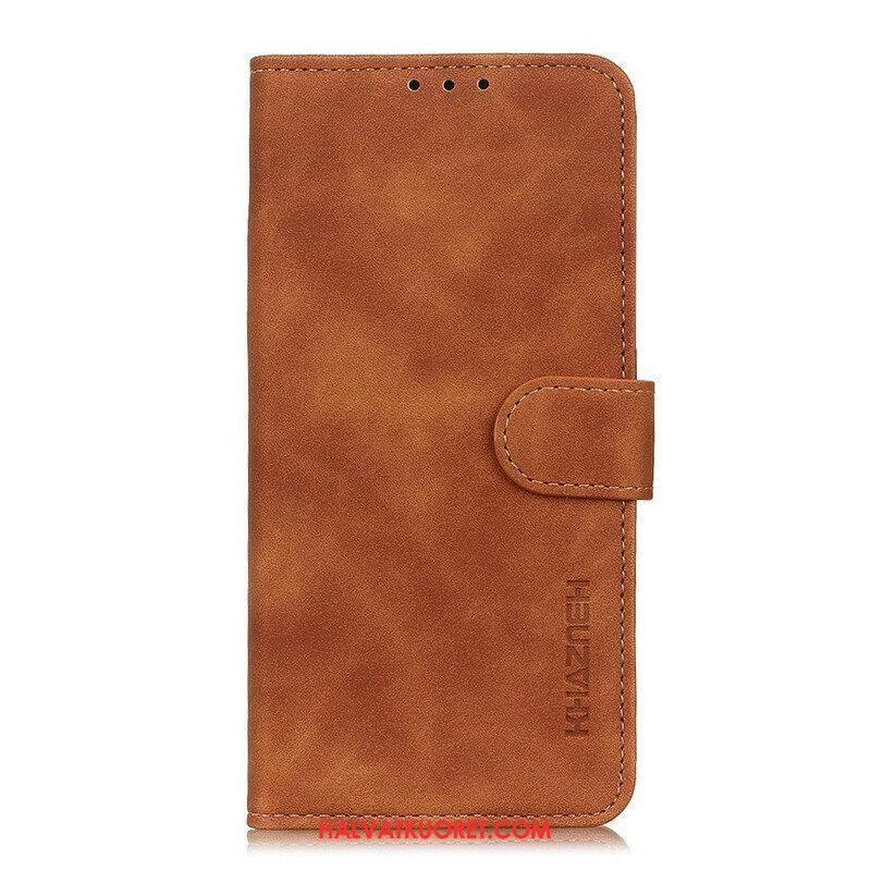 Flip Case Samsung Galaxy S21 FE Khazneh Vintage Nahkaefekti