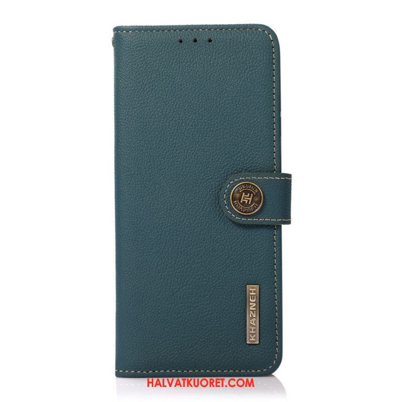 Flip Case Samsung Galaxy S22 Plus 5G Khazneh Rfid Aitoa Nahkaa