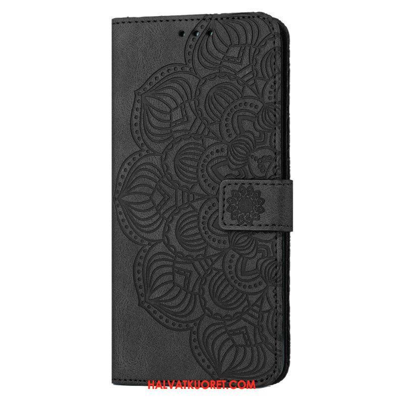 Flip Case Samsung Galaxy S23 Plus 5G Suojaketju Kuori Strappy Mandala