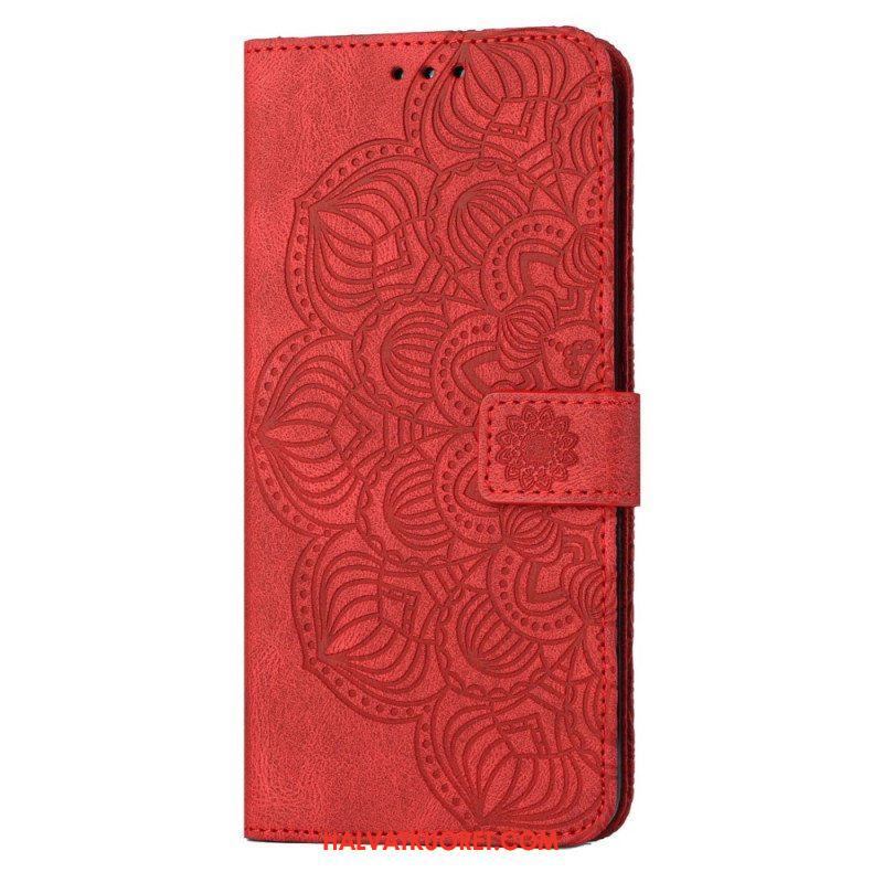 Flip Case Samsung Galaxy S23 Plus 5G Suojaketju Kuori Strappy Mandala