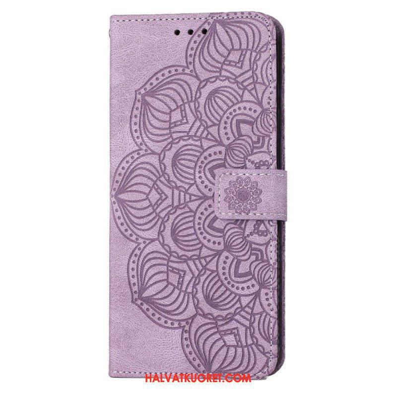 Flip Case Samsung Galaxy S23 Plus 5G Suojaketju Kuori Strappy Mandala