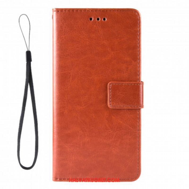 Flip Case Samsung Galaxy Z Fold 3 5G Näyttävä Keinonahka