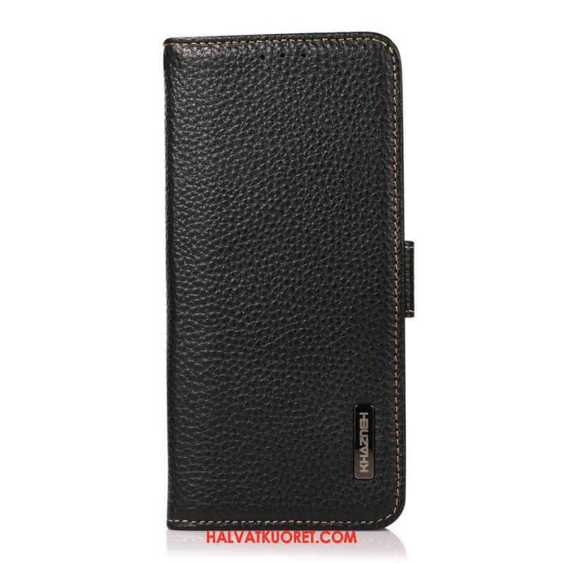 Flip Case Sony Xperia 1 IV Litsi Nahka Khazneh Rfid